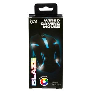 NEW iJoy Blaze USB Wired Gaming LED Color Changing Mouse 1000 DPI 7 Colors